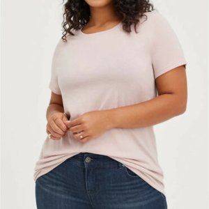 Torrid Plus Size 2 Mauve Pink Signature Jersey Every Day T-Shirt, New With Tags